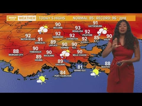 New Orleans Weather: Hot and humid Mother's Day