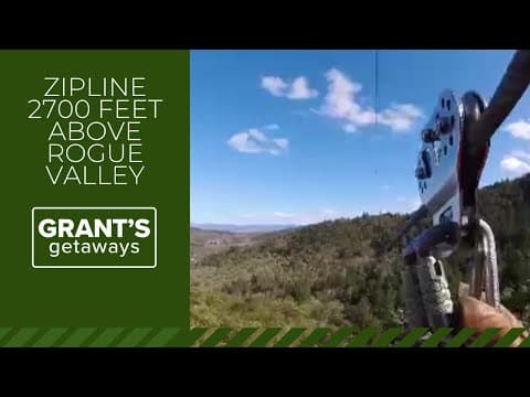 Go ziplining above a southern Oregon forest