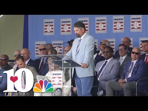 Todd Helton speaks after being inducted into Baseball Hall of Fame