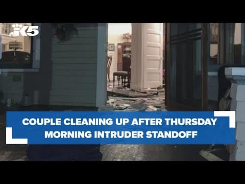 Couple cleans up after standoff at their Wallingford home