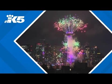 A firework and drone show set to ring in 2025 at the Space Needle