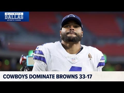 Dak signs new deal, Cowboys roll over Browns | Ultimate Dallas Sports Show