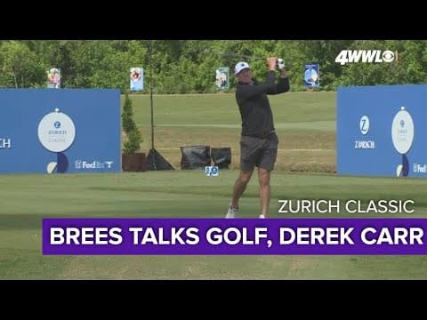 Drew Brees talks Saints, Derek Carr at Zurich Classic