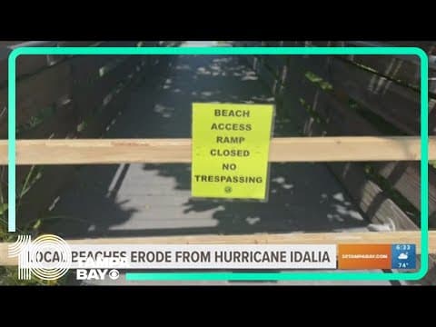Beaches try to recover after Idalia erosion