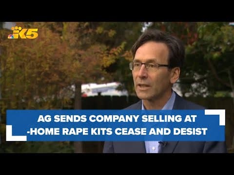 Washington's Attorney General warns at-home rape kit company to stop sales in the state