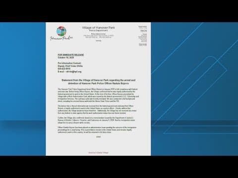 ICE arrests police officer in Chicago suburb amid immigration crackdown