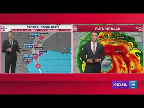 Tracking Beryl: Team weather coverage of Beryl's approach to Texas