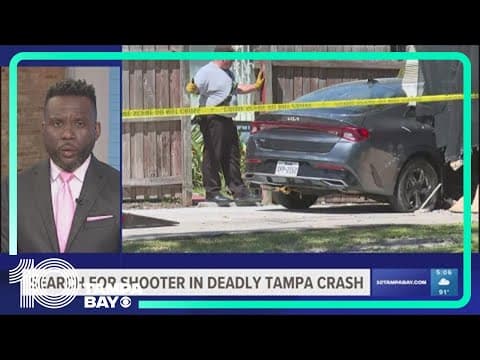 Tampa police: Man who was shot crashes into house, injures woman inside