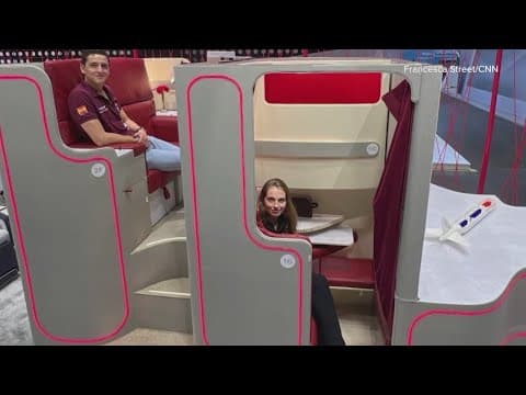 New first class seats place another passenger on top of you