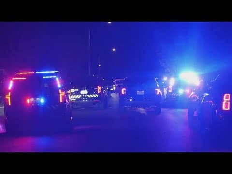 Police searching for a suspect in fatal double shooting