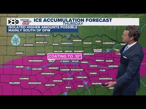 DFW Weather: Latest forecast and timeline for snow, ice this week