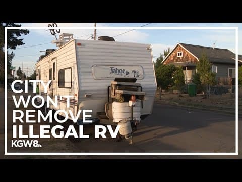 Portland man prepares to sell home after city fails to remove illegally parked RV camper