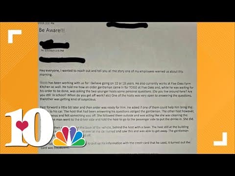 SPD: Letter alleging attempted abduction at Sevierville restaurant 'did not occur' as represented