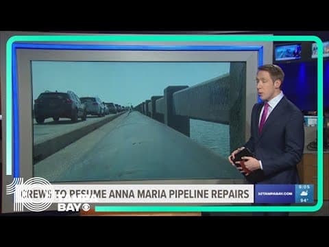 Manatee County to resume repairing water main near Anna Maria Island bridge