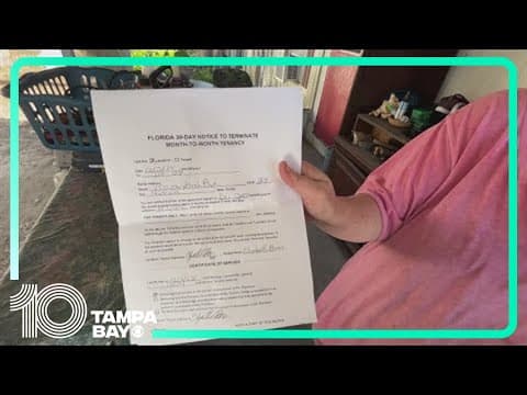 Mobile home park residents still without power after hurricanes, threatened with possible eviction