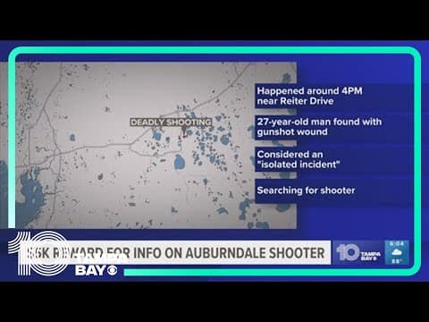 $5,000 award for information on Auburndale shooter