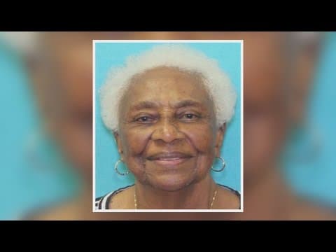 Search continues for missing 88-year-old woman missing from Dallas