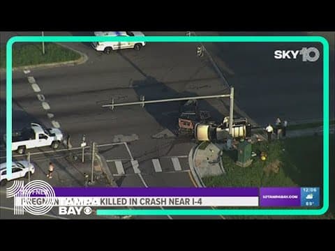 Pregnant woman killed in crash near I-4 in Hillsborough County