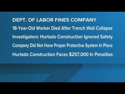 OSHA: Houston-area contractor ignored federal safety regulations, leading to teen's death