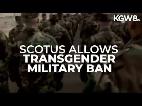 Supreme Court allows transgender military ban to take effect