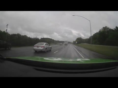 Rock Creek Parkway starts to pond as rain picks up in D.C.-area