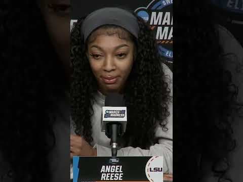 Angel Reese says she and Caitlin Clark don't hate each other, they're just super competitive #lsu