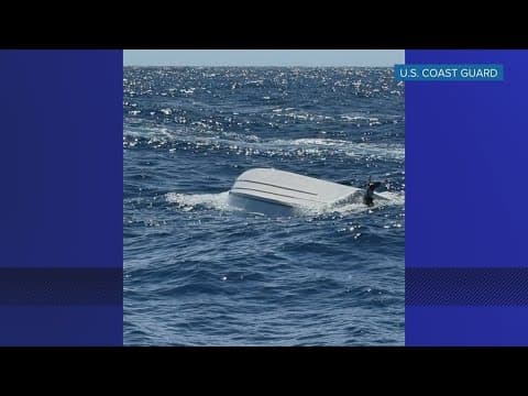 Coast Guard: 4 people rescued, 5 still missing after boat capsizes off St. Lucie Inlet