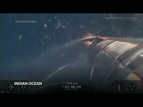 SpaceX's Starship splashes down into Indian Ocean