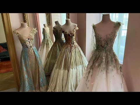 French fashion designer hand sews gowns inspired by paintings, music and more | Journey to Paris
