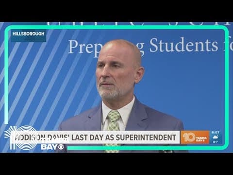 Friday is Addison Davis' last day as Hillsborough superintendent