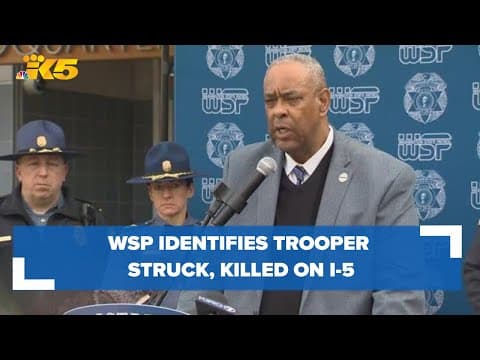 'Devastating loss': WSP trooper killed in I-5 crash remembered as husband, father