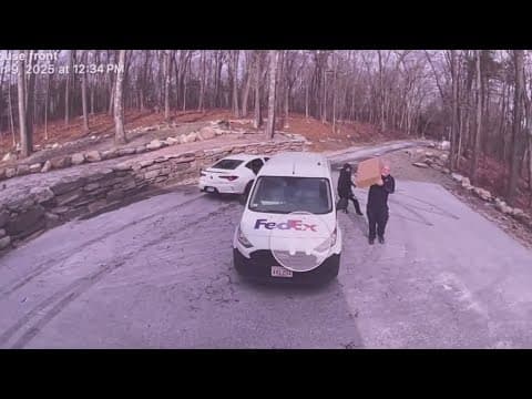 Caught on Camera | FedEx driver robbed while making delivery on Jan. 9, 2025