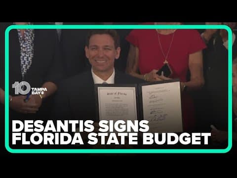 Gov. Ron DeSantis gives final approval to Florida state budget
