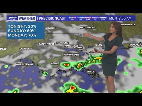 Scattered rain sticks around