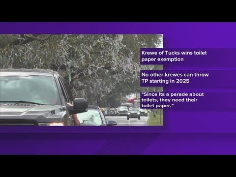 Krewe of Tucks wins toilet paper exemption