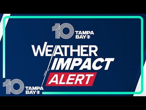 LIVE LOOK: Road conditions on Anna Maria Islands as downpours impact Tampa Bay