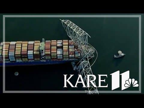 Baltimore bridge collapse: Salvage crane arrives to remove wreckage