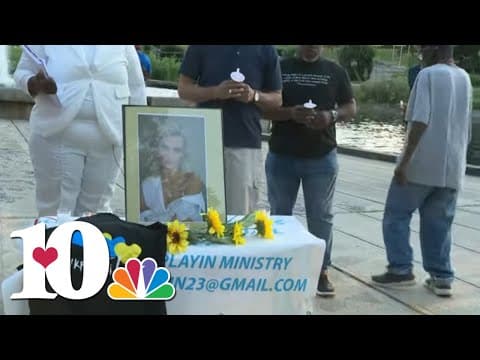 Community members hold vigil for Iryna Zarutska at Marshall Park