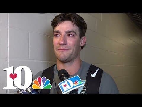 Griffin Merritt speaks after Tennessee loses to LSU, eliminated from College World Series