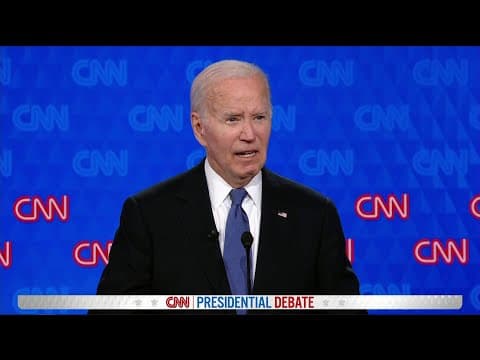 President Biden discusses how he'd solve immigration | CNN Presidential Debate 2024