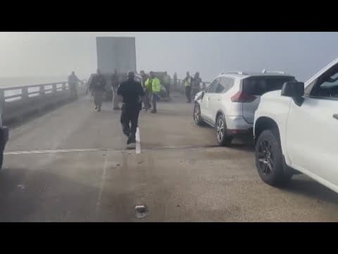 Multiple-vehicle crash closes both sides of Causeway Bridge near New Orleans
