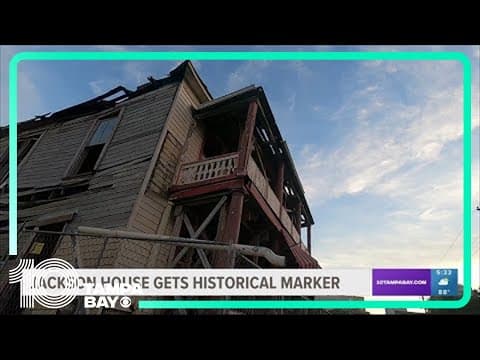 Tampa unveils new historical marker for The Jackson House