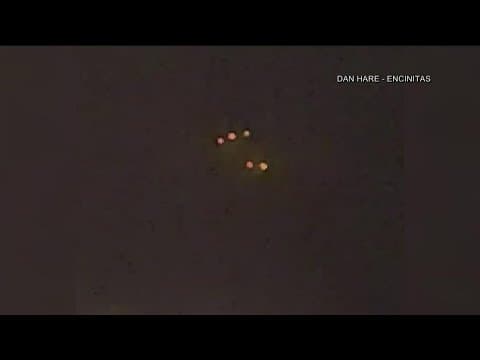 Mysterious lights off San Diego coast light up social media on Monday night