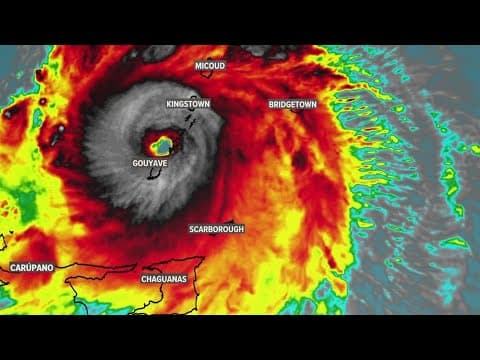 Hurricane Beryl gets a new eye and strengthens