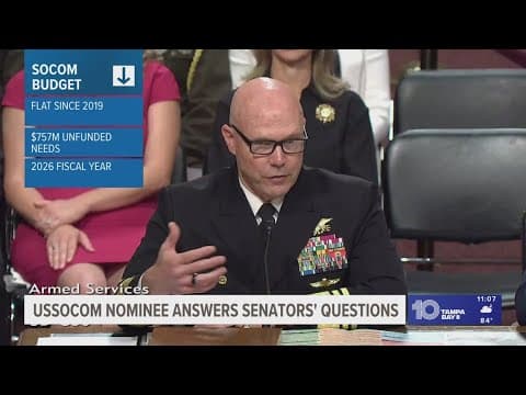 U.S. Special Operations Command nominee answers senators' questions