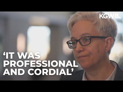 Gov. Tina Kotek talks about meeting with Kristi Noem in Portland