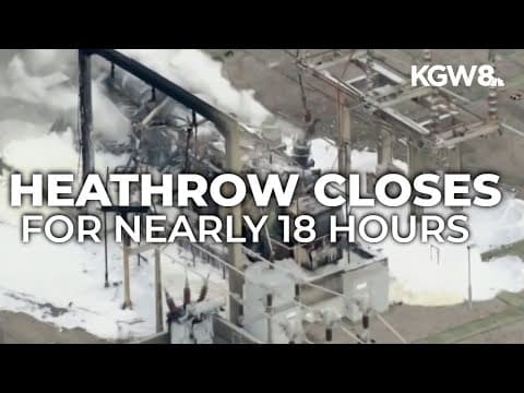 London's Heathrow slowly resumes flights after a fire knocks out power