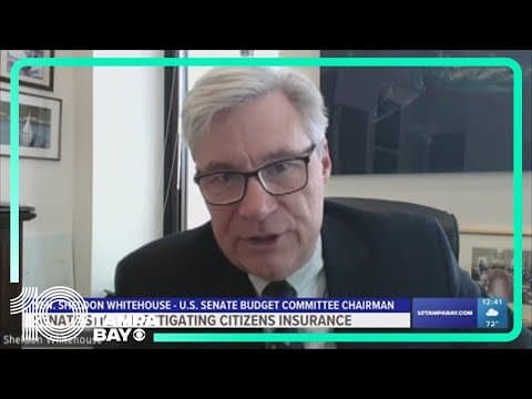 Why is US Sen. Sheldon Whitehouse still investigating Citizens Insurance?