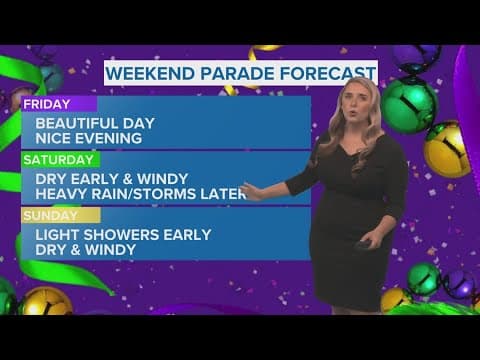 Weather: Heavy rain moves in Saturday evening