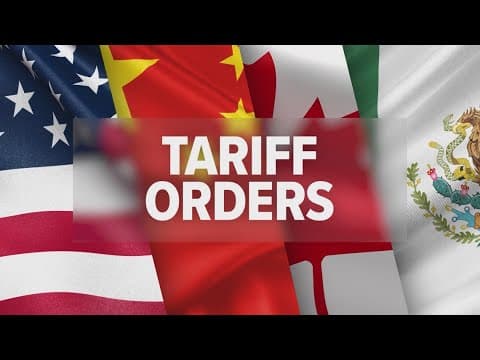 Pres. Trump signs order suspending some tariffs for one month